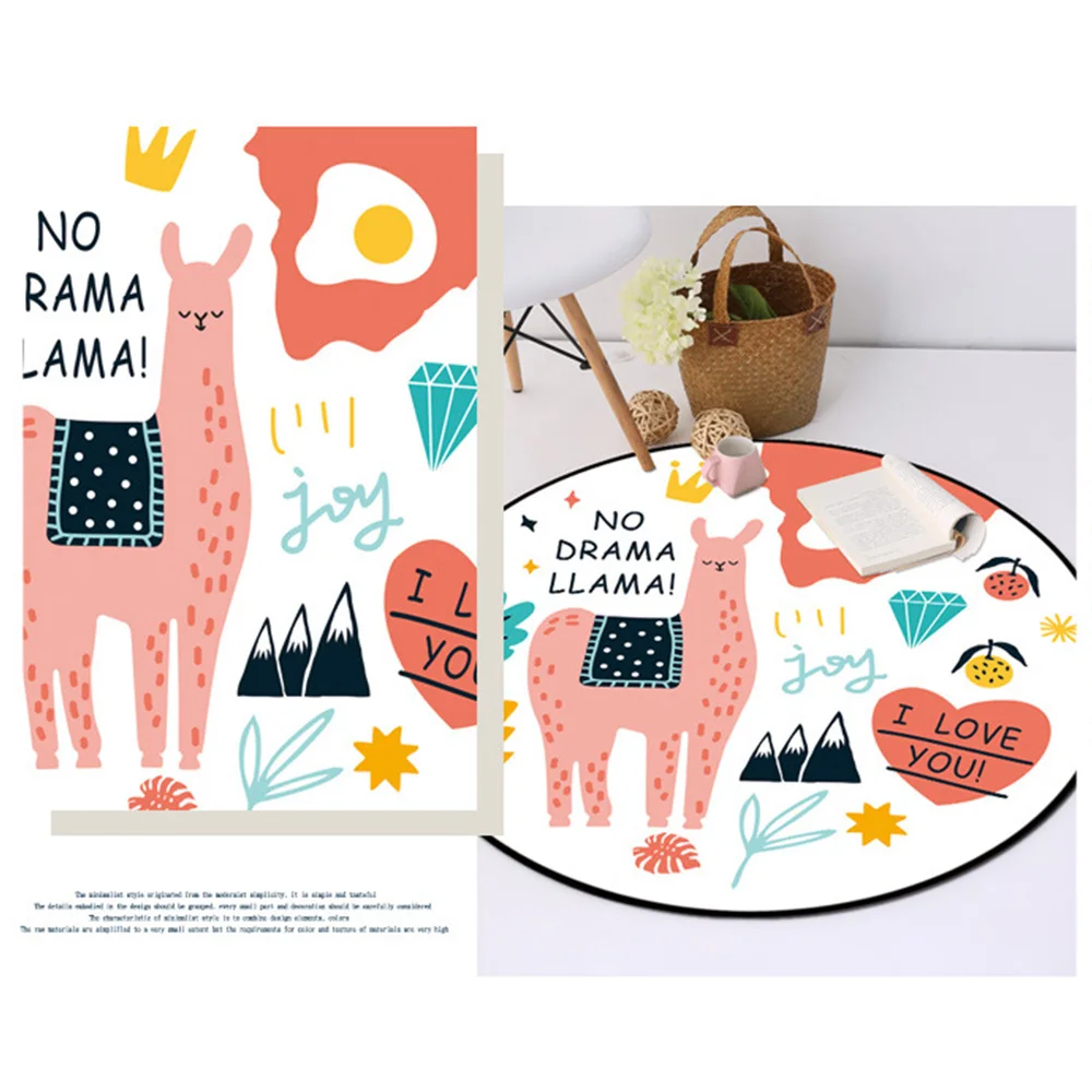 Домашний Декор круглый коврик ковер для детской комнаты 100*100 см дверной проем