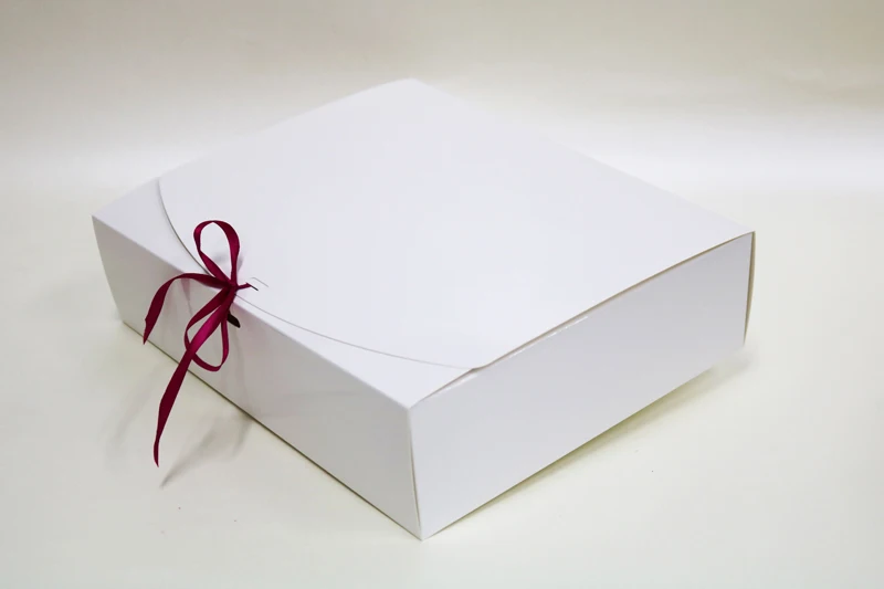 

31*25.5*8cm White Paper Gift Box Food Biscuits Packaging Box Christmas Party Favors Gift Decor Boxes 100pcs/lot