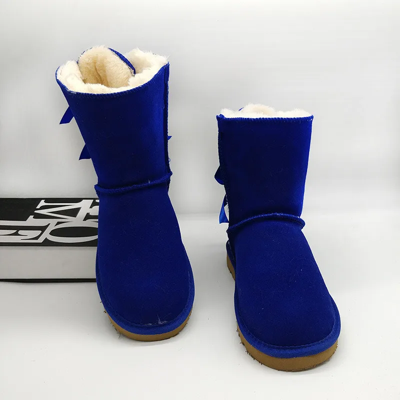 2020 сапоги до середины икры Брендовые женские зимние из натуральной воловьей кожи