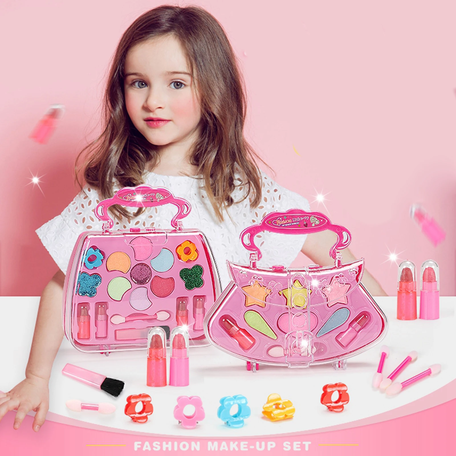 

Kids Washable Makeup Kit, Makeup Palette, Make Up Toy Cosmetic Kit Gifts for