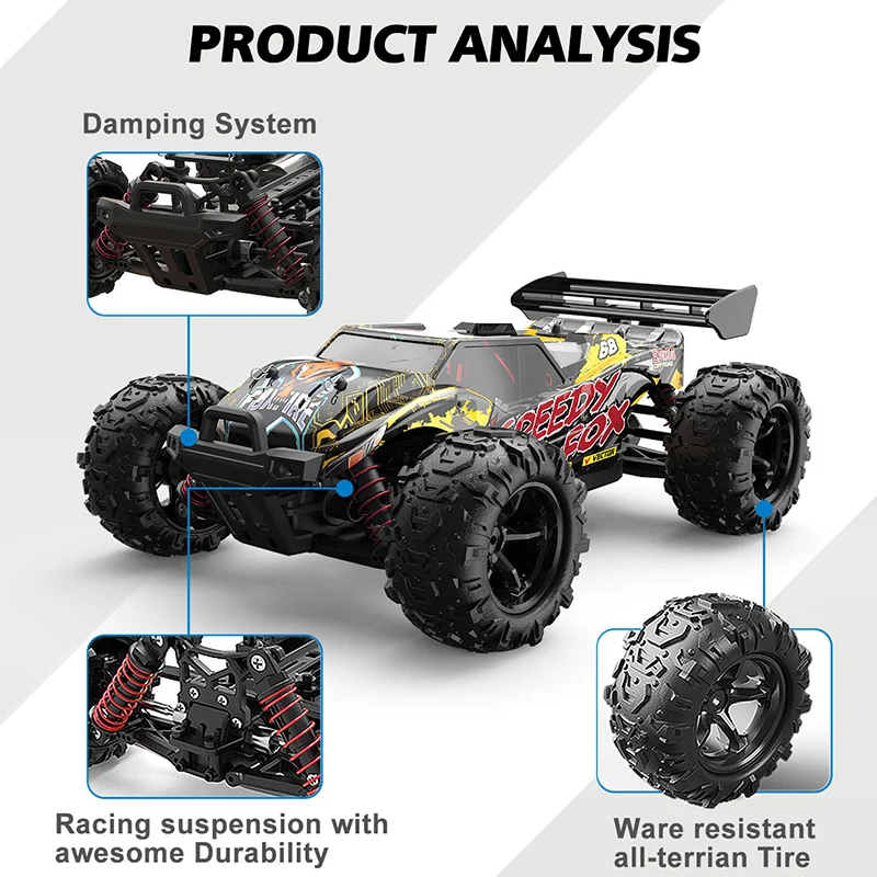 Радиоуправляемая машина 40 км/ч грузовик Bigfoot высокая скорость 4WD монстр-Дрифт