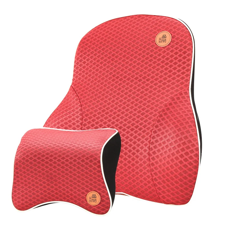 

Comfort Car Pillow Long Drive Car Seat Cushion Lumbar Support Back Pain Pillow Memory Foam Massage Breathable Seat Support