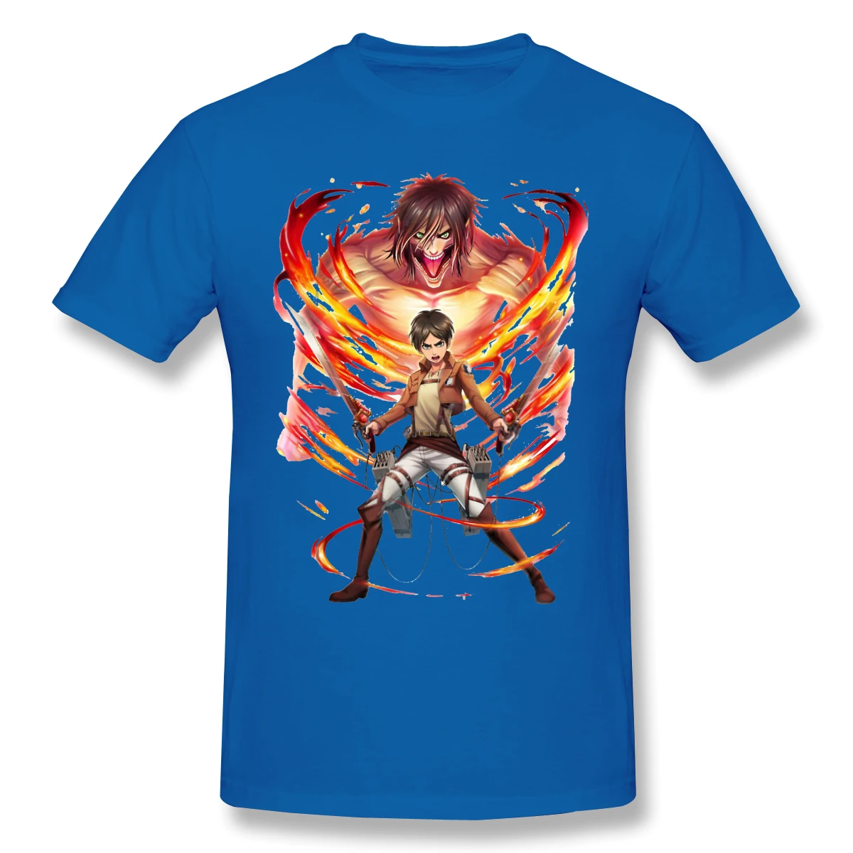 

Attack On Titan 2021 New Arrival T-Shirt Main Men Crewneck Cotton for Men