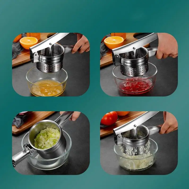 

Manual Juicer Steel Fruit Juice Press Squeezing Lemon Press Filling Maker Clip Potatoes Mashed Vegetable E6G6