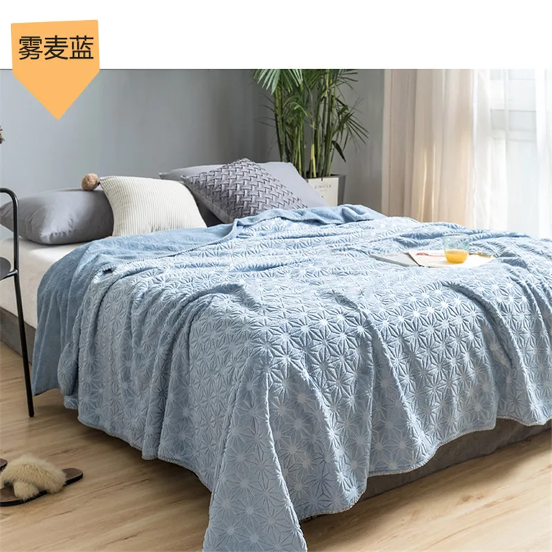 Тисненые Плюшевые плед для дивана кушетки или кровати мягкое плюшевое теплое