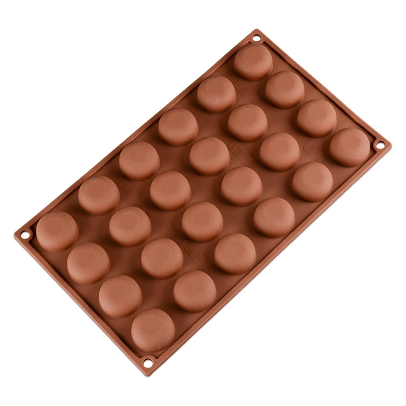 24 Отверстия круглые формы для торта с полукруглыми шариками силиконовая форма