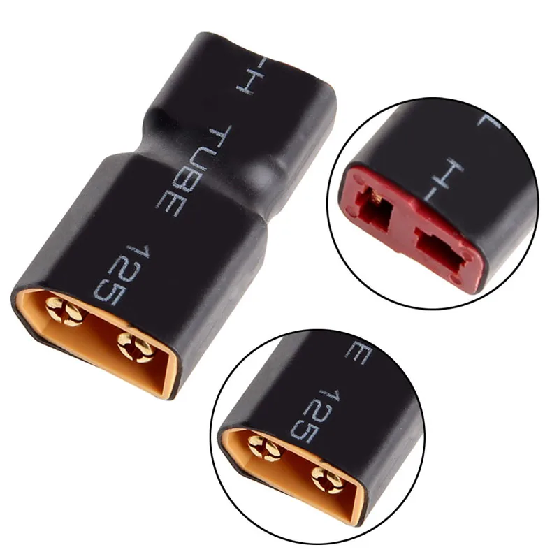 Деканов T штекер Женский XT 60 Мужской конвертер адаптер Lipo Батарея ESC черного цвета
