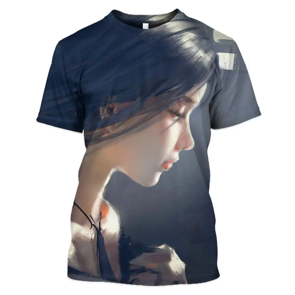 WSFK2019 новый продукт распродажа футболка с привидением нож покемон 3D печать одежда