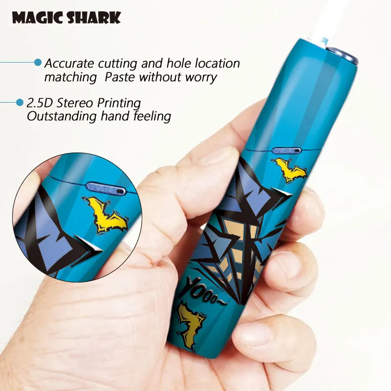 Волшебная Акула зомби призрак надгробие стерео пленка наклейка для IQOS 3