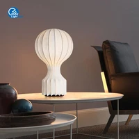 artpad modern art silk table lamps fabric lampshade white bedroom bedside lamp stand for study living room indoor lighting e27