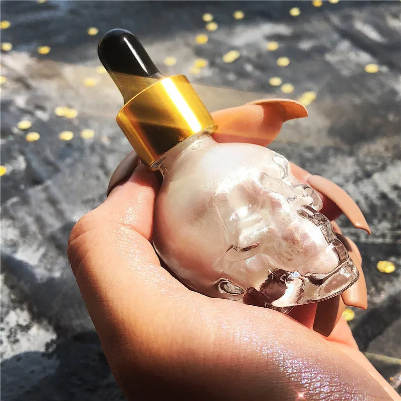 Светящийся светильник в виде бутылки с черепом для Хэллоуина светящийся Сияющий