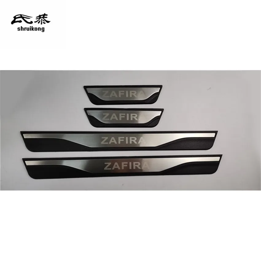 

4pcs/Lot ABS Stainless Steel Door Sill Pedal Scuff Plate Cover for 2011-2019 OPEL ZAFIRA P12 Car Accessories