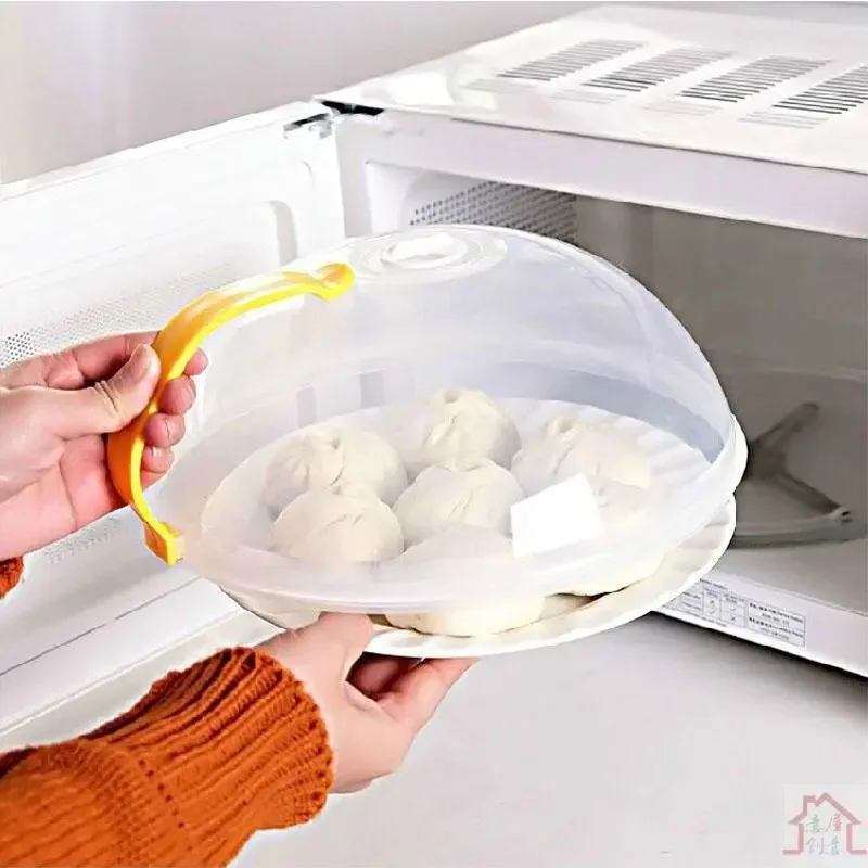 

Профессиональная крышка для микроволновой печи с защитой от распыления и ручкой, термостойкая Крышка для микроволновой печи