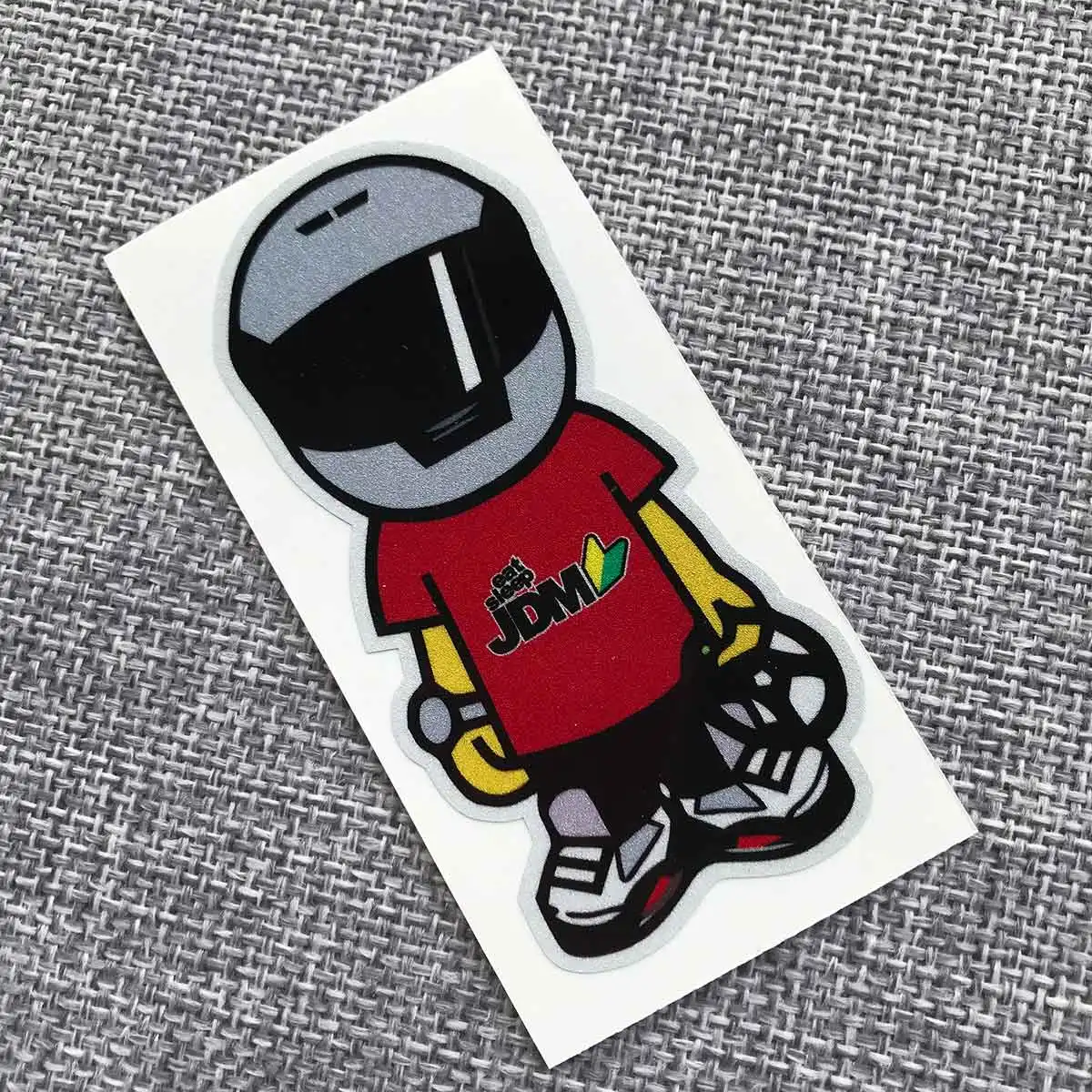 Светоотражающая мотоциклетная JDM наклейка на шлем Автомобильный Стайлинг