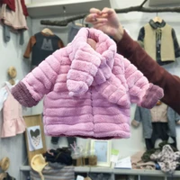 girls coat babys kids jacket 2021 plus velvet thicken spring autumn top cardigan overcoat long sleeve cotton childrens clothi