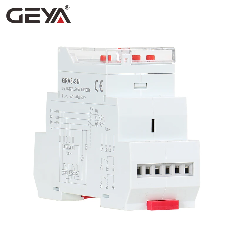 GEYA GRV8-S 3 фазы цифровой дисплей реле напряжения 8A 2SPDT мониторинг фазы реле автоматический сброс ЖК-реле