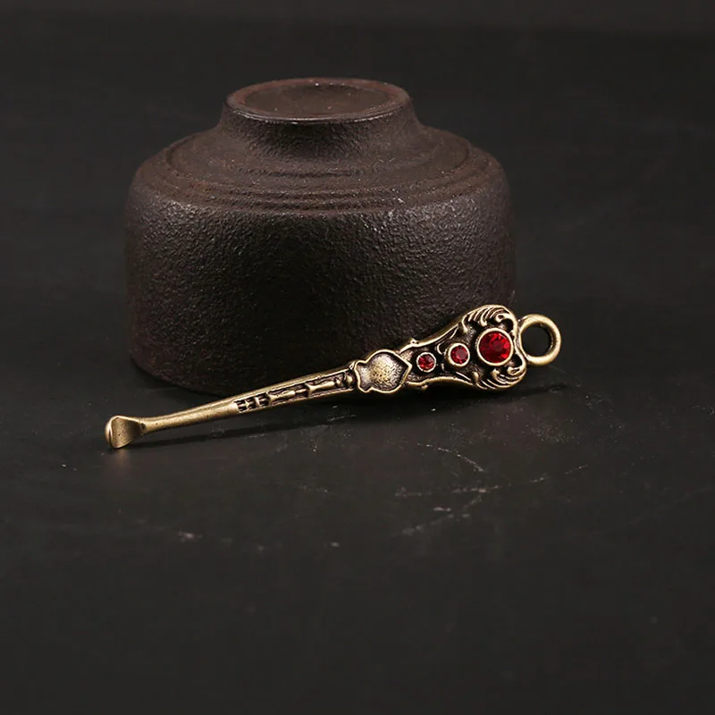 Креативный дизайн 6 стилей медные многофункциональные ушные ложки брелоки