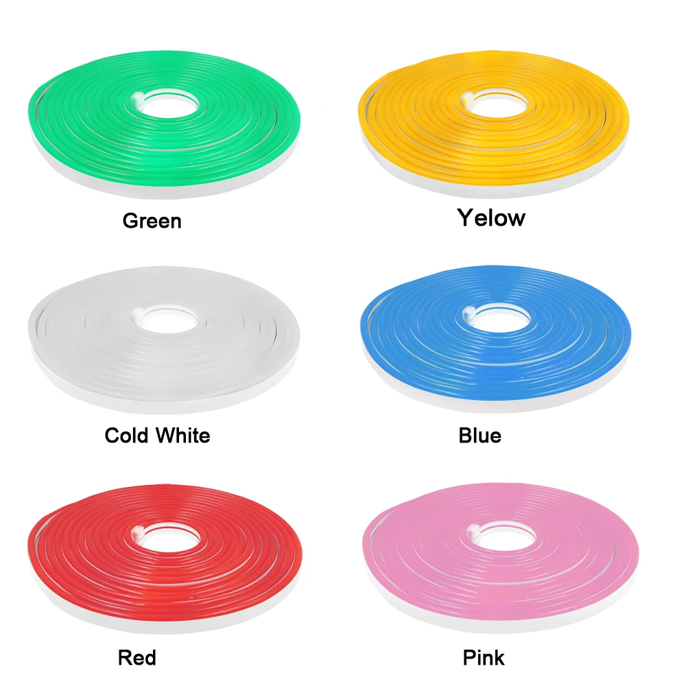 Гибкая неоновая ленсветильник с регулируемой яркостью 5 В 2835