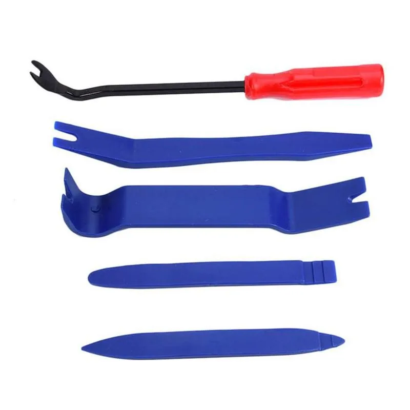 

5pcs/set Car Audio Removal Tools Automobile Interior Kit Remover Disassembly Tools Repairing Car Plastic Tools Pry Removal Z7E6