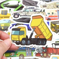 40pcs engineering car bus sticker cute truck motorcycle stickers toy cartoon vehicle pegatinas for kids suitcase laptop guitar