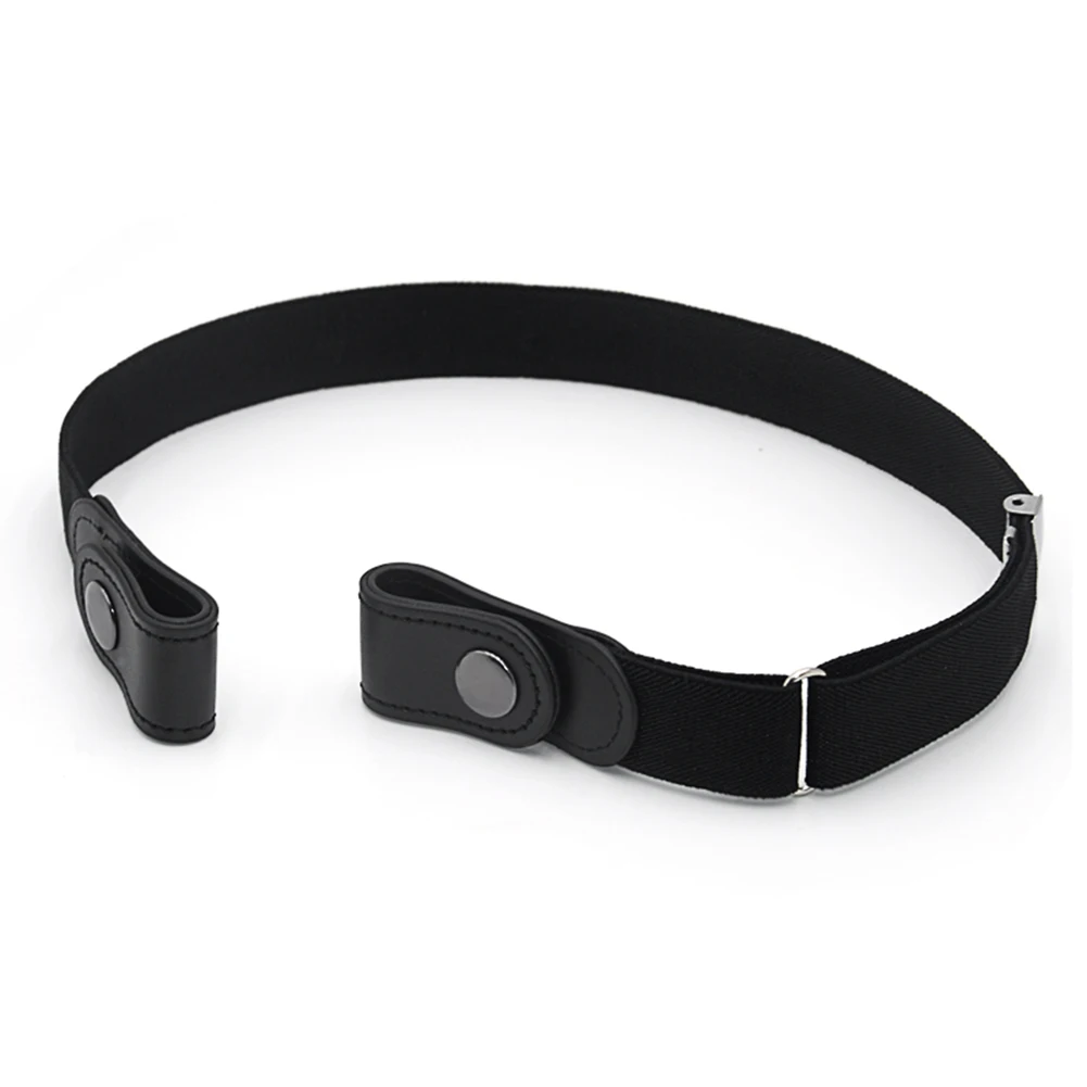 

Women Men All-match Buckle Free Elastic Waistband Waist Belt for Jeans Pants