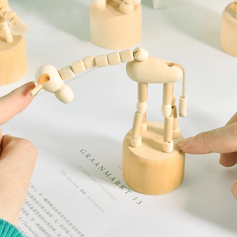 Подвижные фигурки кукол из мультфильма деревянные декоративные статуэтки