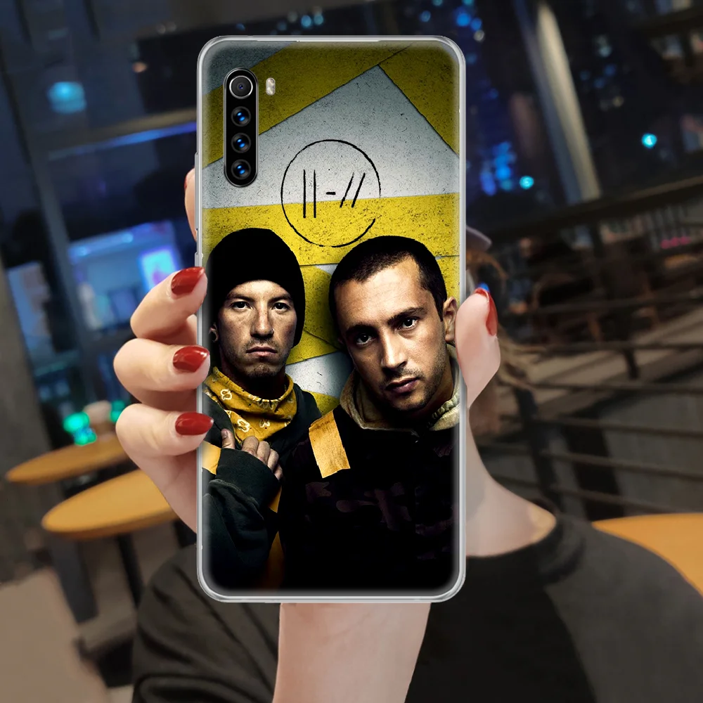 Чехол с логотипом twenty one pilots для XIAOMI Redmi Note 3 4 4X 5 6 7 8 9 Pro T S max прозрачный