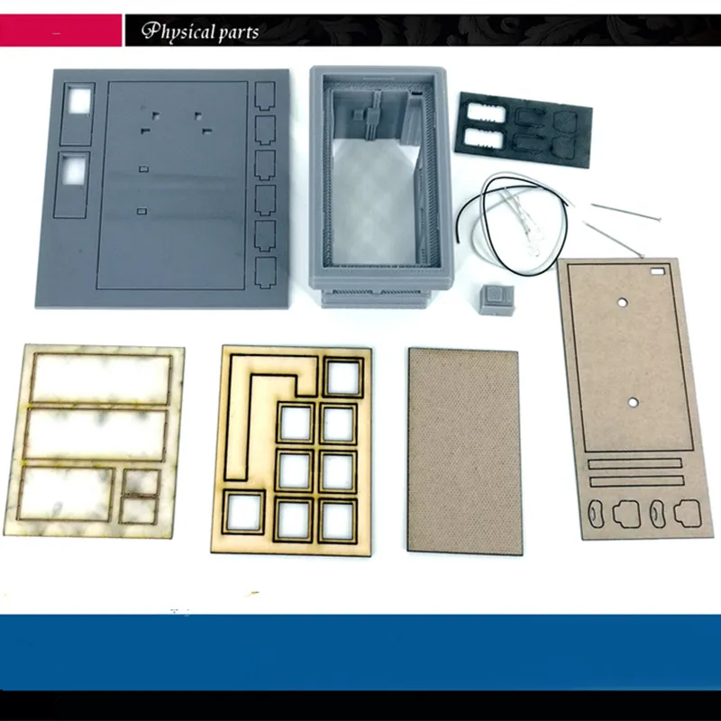 

1:87 HO Scale Model Assembly Checkpoint Model Sand Table Scene Decorations JJ1