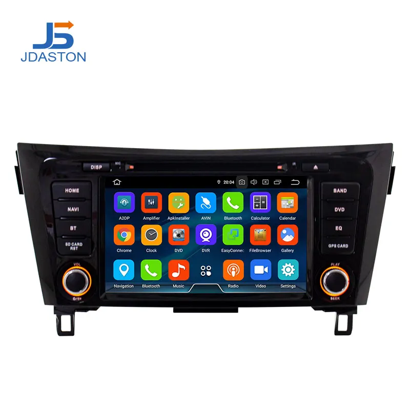 JDASTON Android 9 0 автомобильный мультимедийный плеер для Nissan qashqai X Trail 2014 2018 wifi DVD CD gps