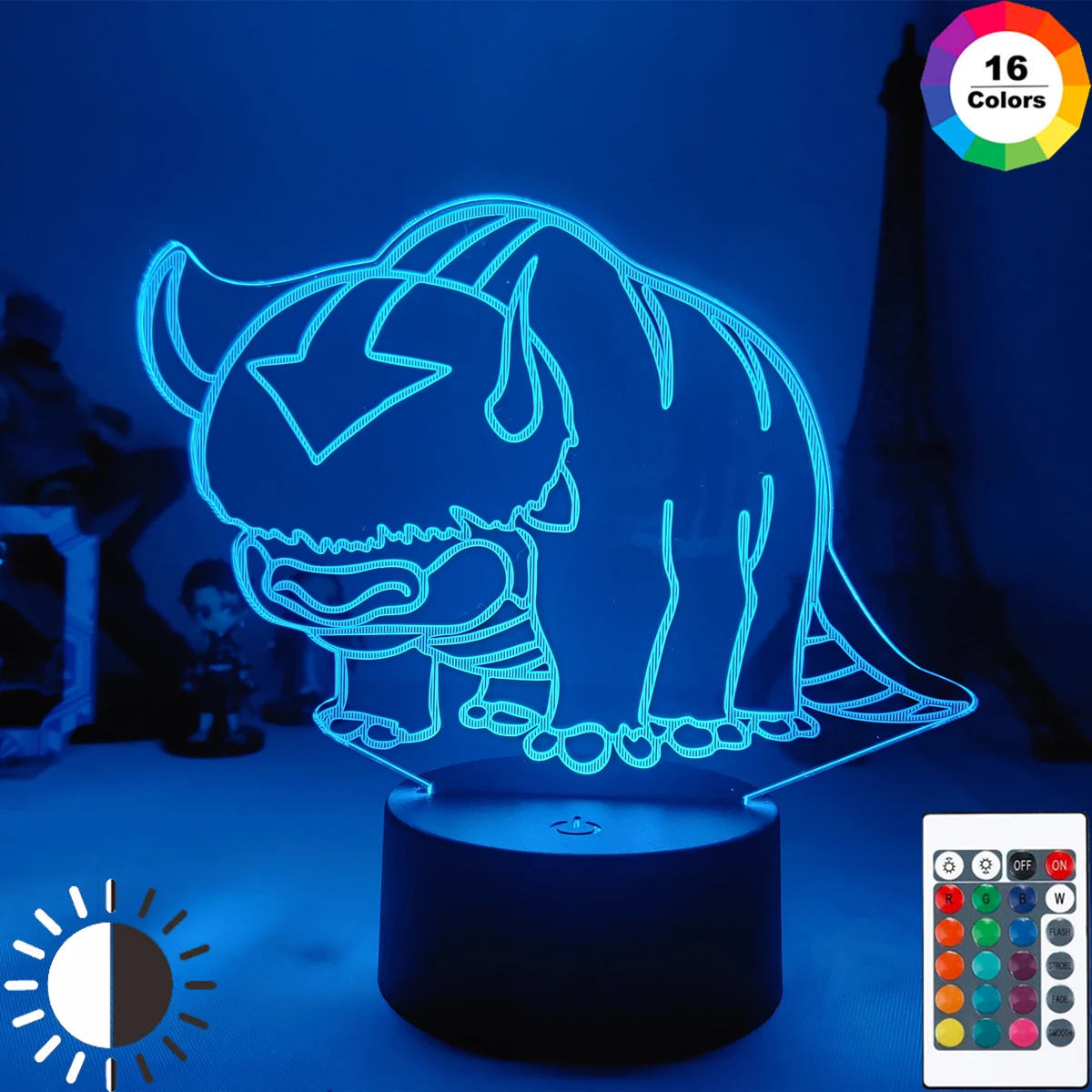 Акриловая 3D лампа Аватар Последний Воздушный Ночник светильник для детской