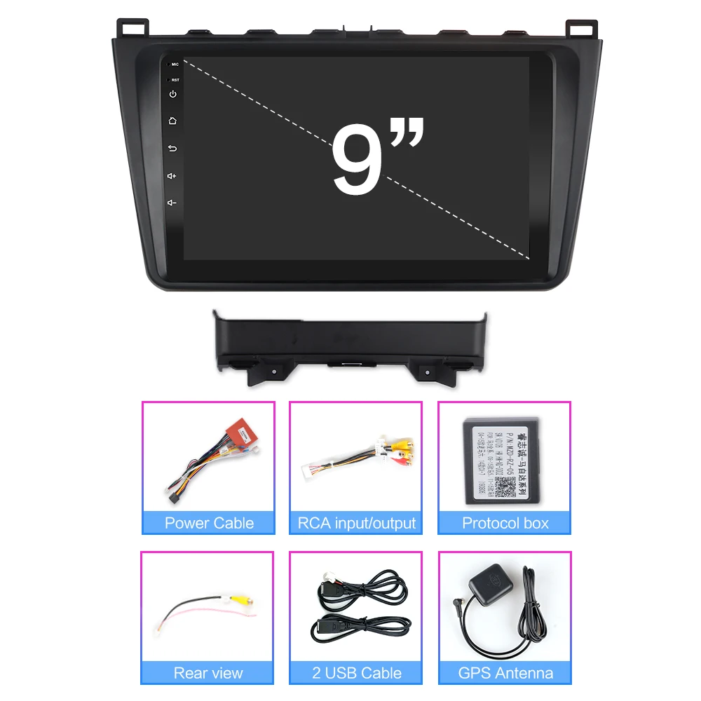 Головное устройство на Android 2 Гб ОЗУ аудио GPS навигация для Mazda 6 2008 2009 2010 2011 2012 2013 2014