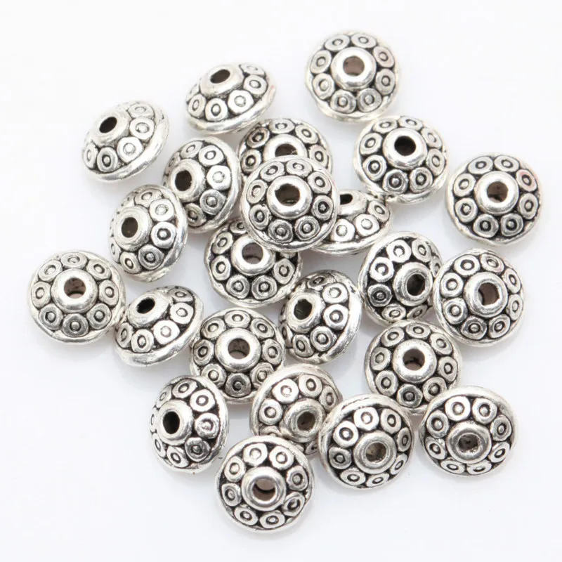 

3 Colors 100 Mixed Ethnic Style Tibetan Silver Spacing Beads Fashion DIY Beads Used To Make Jewelry Bracelets