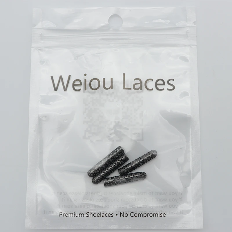 

Weiou New Holes Aglets 2.2CM*4.5MM For Runner Jogger Cheaper Selling Easy Shoelace's Ends Traveler Sneaker Navy Black Tips