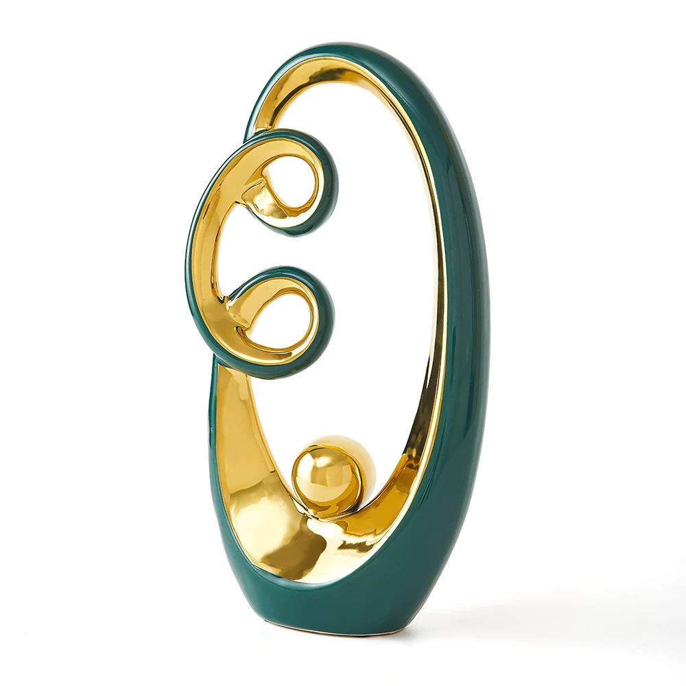 

Nordic Home Decoration Abstract Art Ceramic Ornaments Living Room Decoration Accessories Luxury Home Decor Christmas Gift