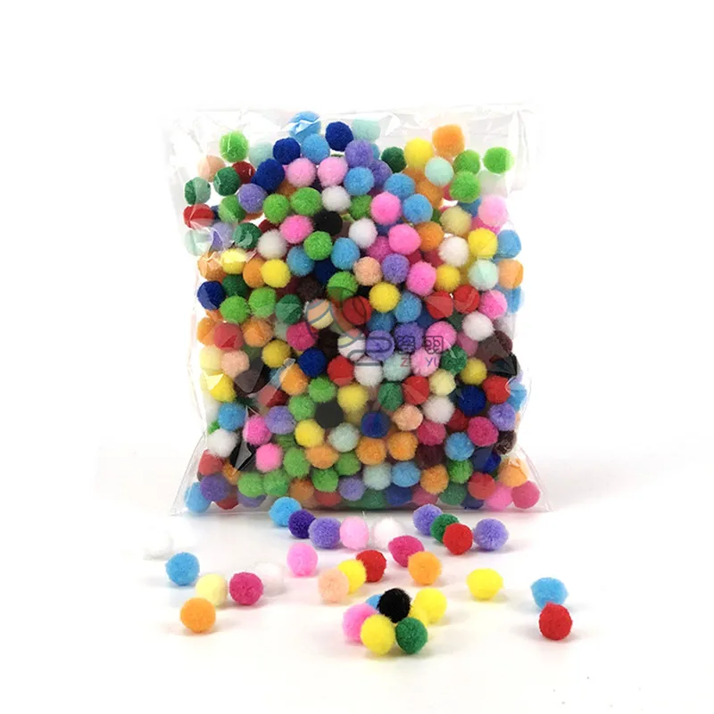 

2000Pcs 1cm Colorful Woolen Balls Mini Handcrafted Round Balls DIY Tools for Clothing Party Wreat Wall Hanging Home Office Decor