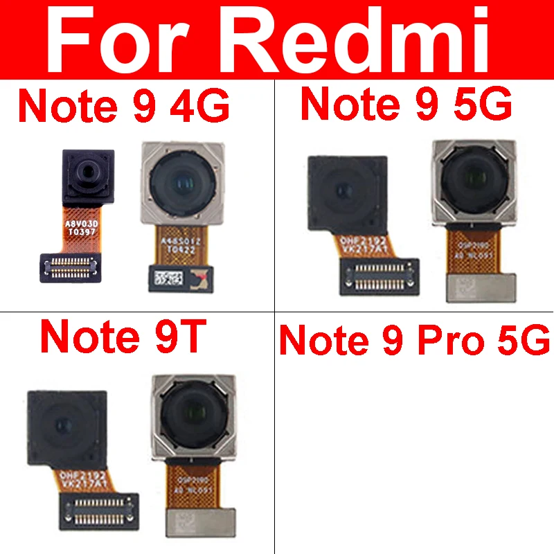 

Front Back Camera Model For Xiaomi Redmi Note 9 4G 5G Note 9T Note 9Pro 5G Rear Front Facing Camera Camera Replacement Parts