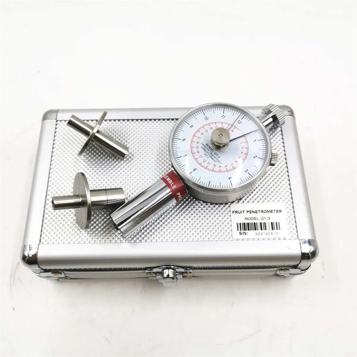 

GY-3 Fruit penetrometer Fruit Sclerometer Fruit Hardness Tester Fruit Durometer 0.5-12kg/cm 2