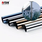 Односторонняя зеркальная пленка для окон, защита от солнца и тепла, Антибликовая самоклеящаяся пленка для окон для дома, Черная