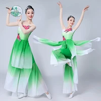 chinese style hanfu classical adult dance yangko clothing dance costumes suit female fan dance costume