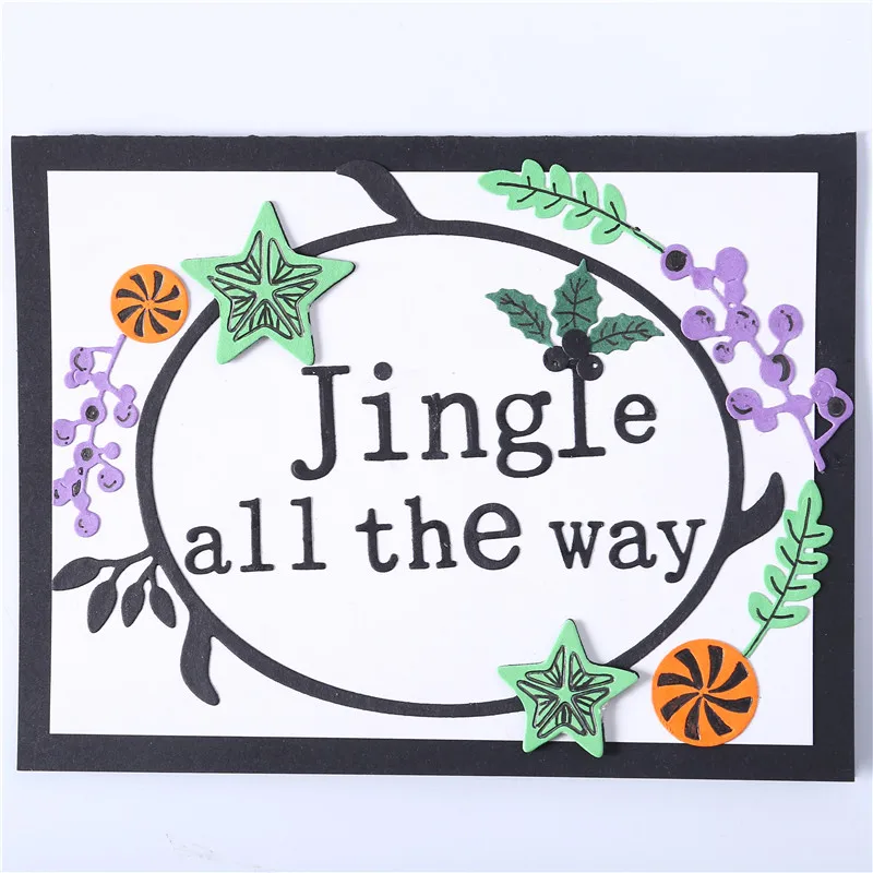 GJCrafts буквенные штампы слова круглая рамка металлические Вырубные новые 2019 для