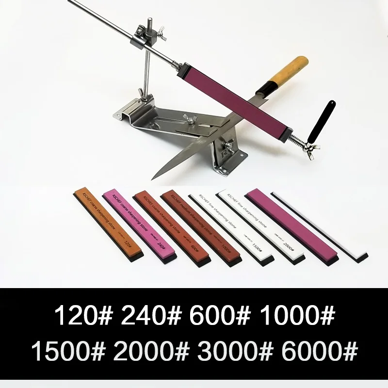 ruixin pro multi grit 60-10000 sharpening system knife sharpening stone sharpener whetstone fine coarse grind - Цвет: machine 8 stones-B