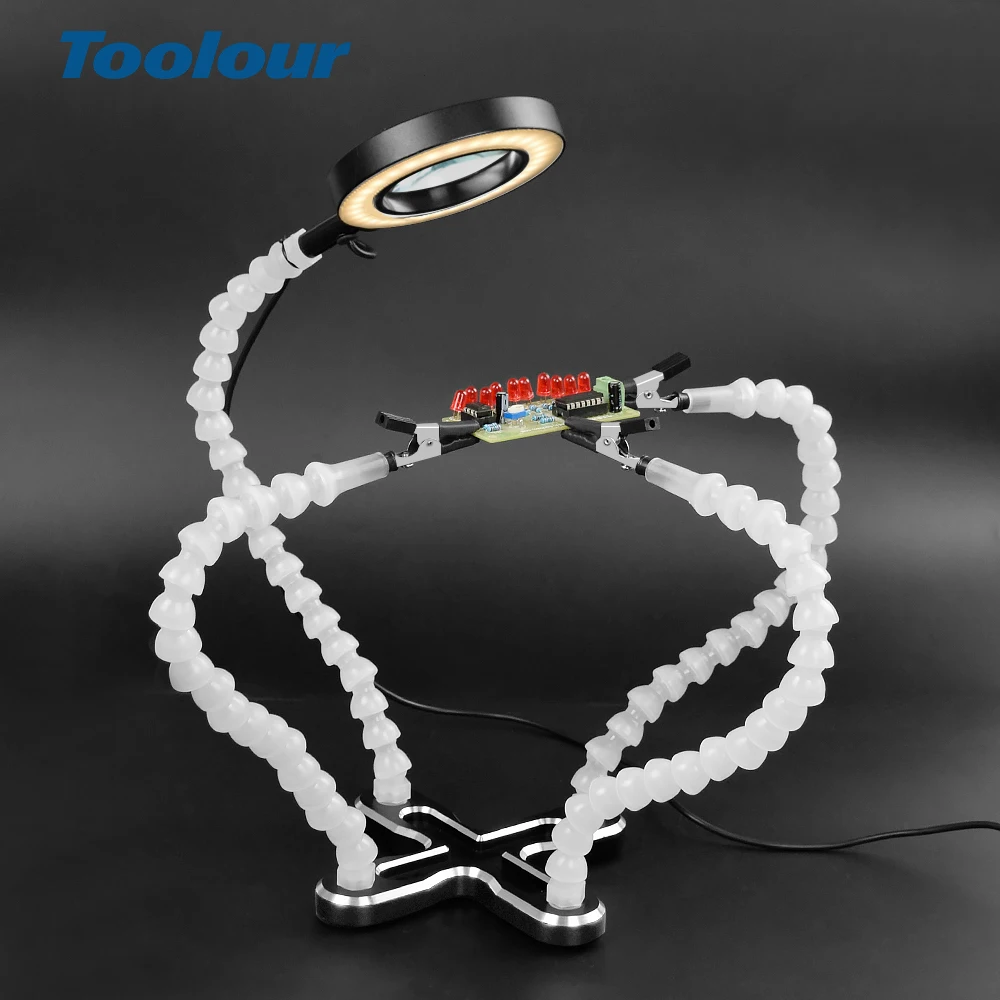 Инструмент для пайки ручной инструмент гибкая рука 3X USB светодиодный