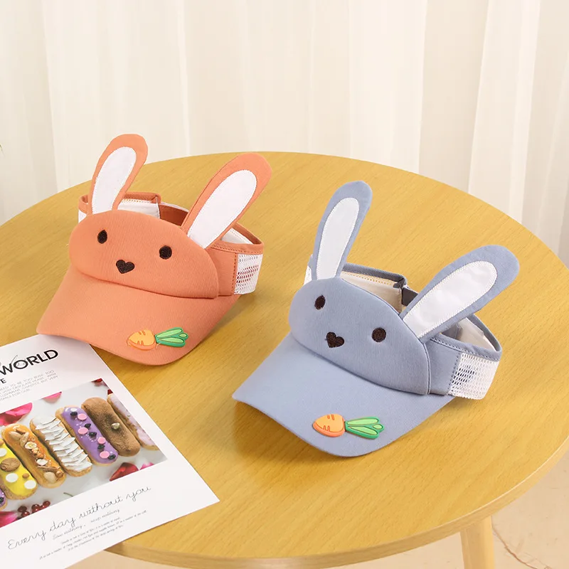 Детская летняя шапка от солнца Foux козырек с кроличьими ушками и защитный для