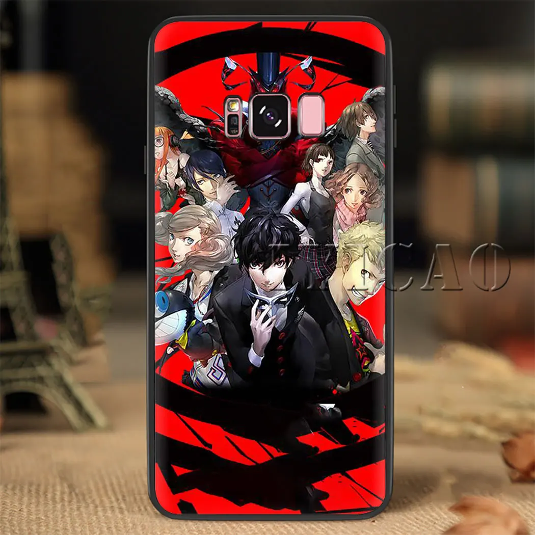 Persona 5 " Джокер мягкий чехол для samsung S6 S7 край S8 S9 S10 плюс S10e Note 8 9 10