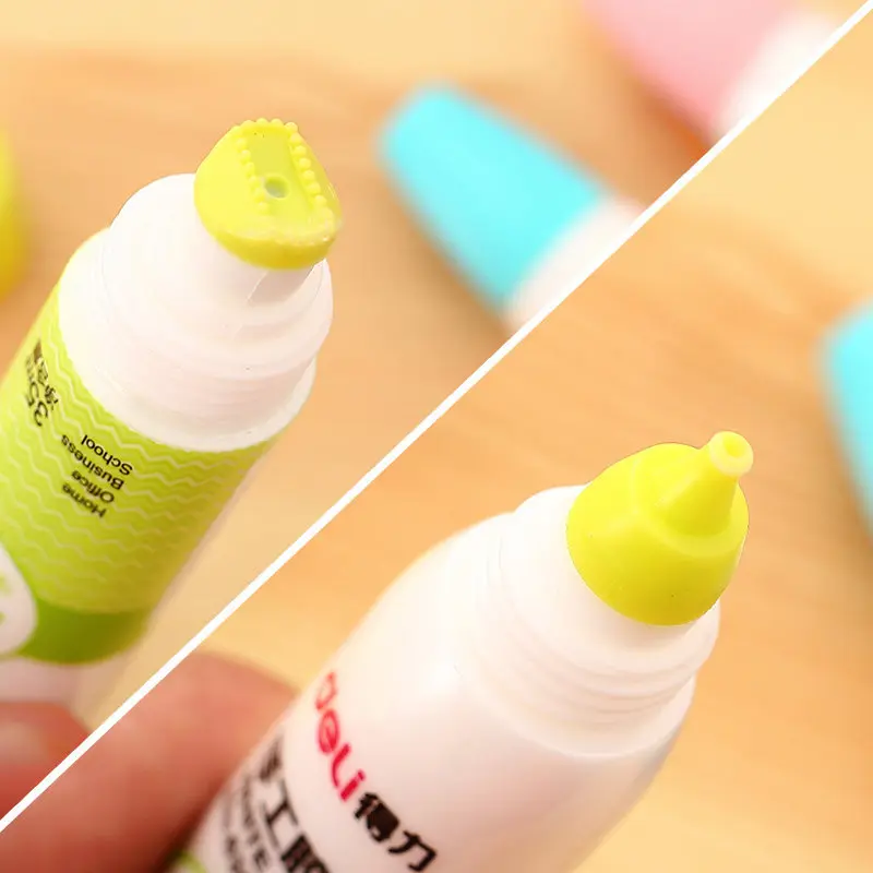 6354 белый клей ручной работы с двойной головкой самодельный 35 мл студенческий