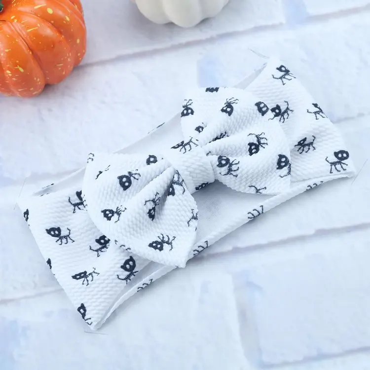 20 шт./партия, эластичный головной убор на Хэллоуин, шарф для Хэллоуина, детские повязки на голову