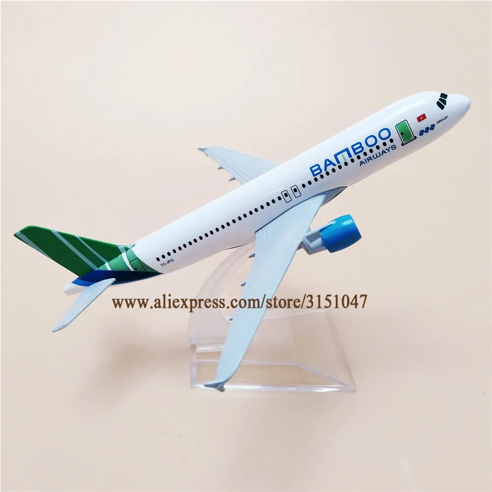 16cm Air Vietnam BamBoo Airways Airbus 320 A320 Airlines Metal Alloy Airplane Model Plane Diecast Aircraft | Игрушки и хобби