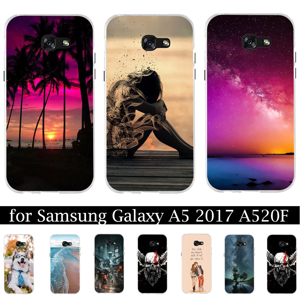 Модный Роскошный чехол для Samsung Galaxy A5 A 5 2017 мягкие милые силиконовые чехлы с