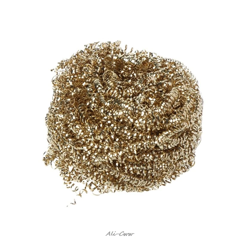 

1pcs Welding Soldering Solder Iron Tip Cleaner Cleaning Steel Wire With Stand Set Cleaning Soldering Iron Stand