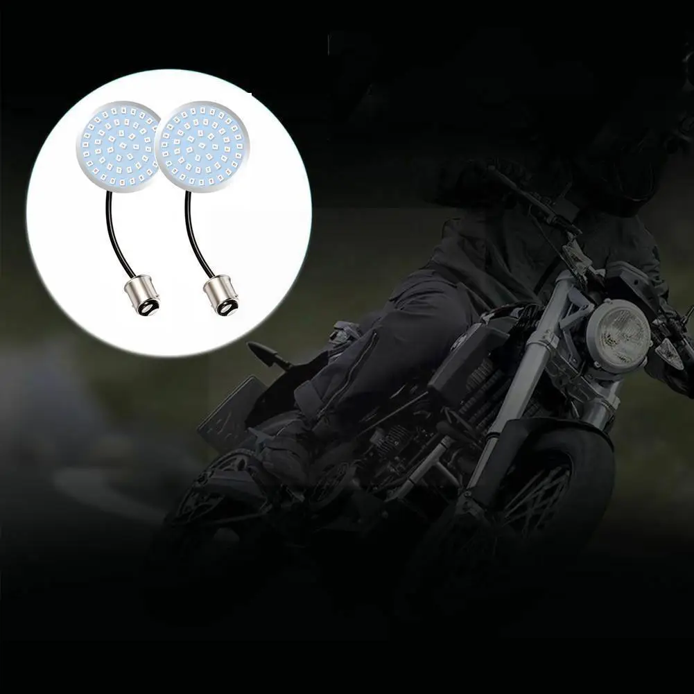 

Мотоциклетсветильник пуля Янтарный светодиодный сигнал поворота 1156 вставки для объектива + Sportster Glide Tri для Harley Softails Electra FLSTF XL R0E6